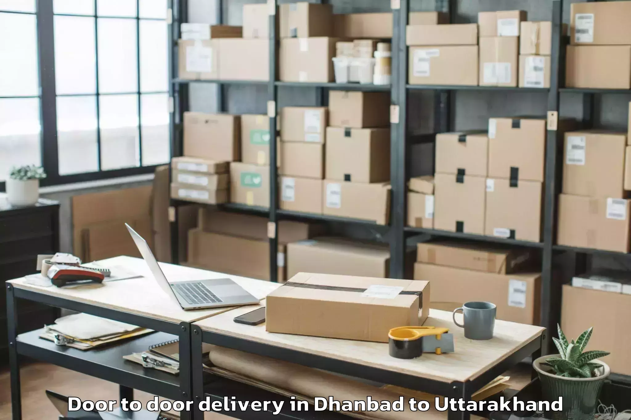 Top Dhanbad to Pokhari Door To Door Delivery Available